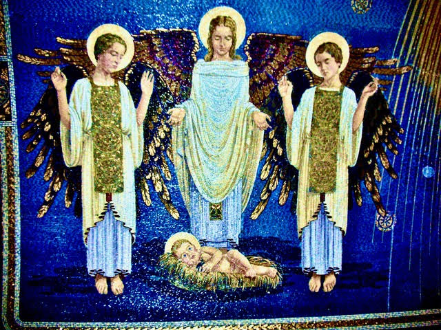 Nativity mural